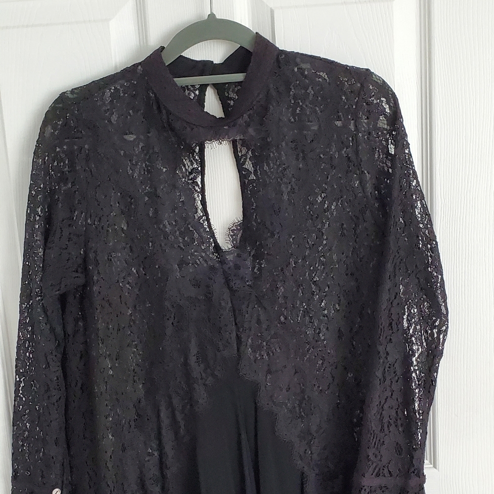 Free People imitation short swing lace dress Sz S